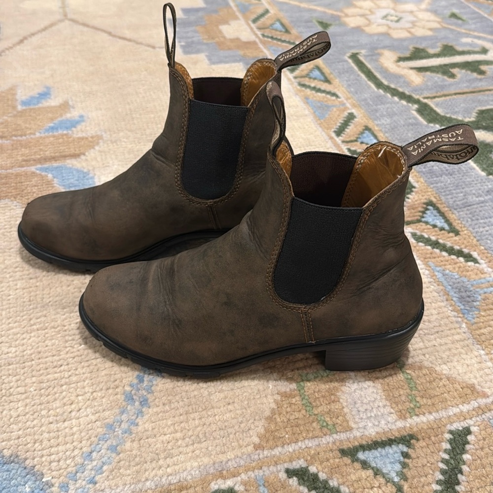 Blundstone Women's Antique Brown Leather Chelsea Boots 5UK 8US - Picture 3 of 12